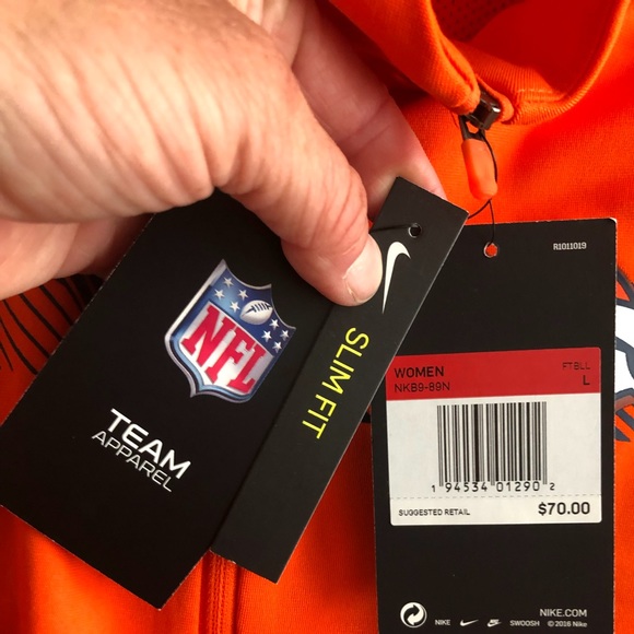 Nike Denver Broncos orange long sleeve activewear top NWT Large - Picture 10 of 10